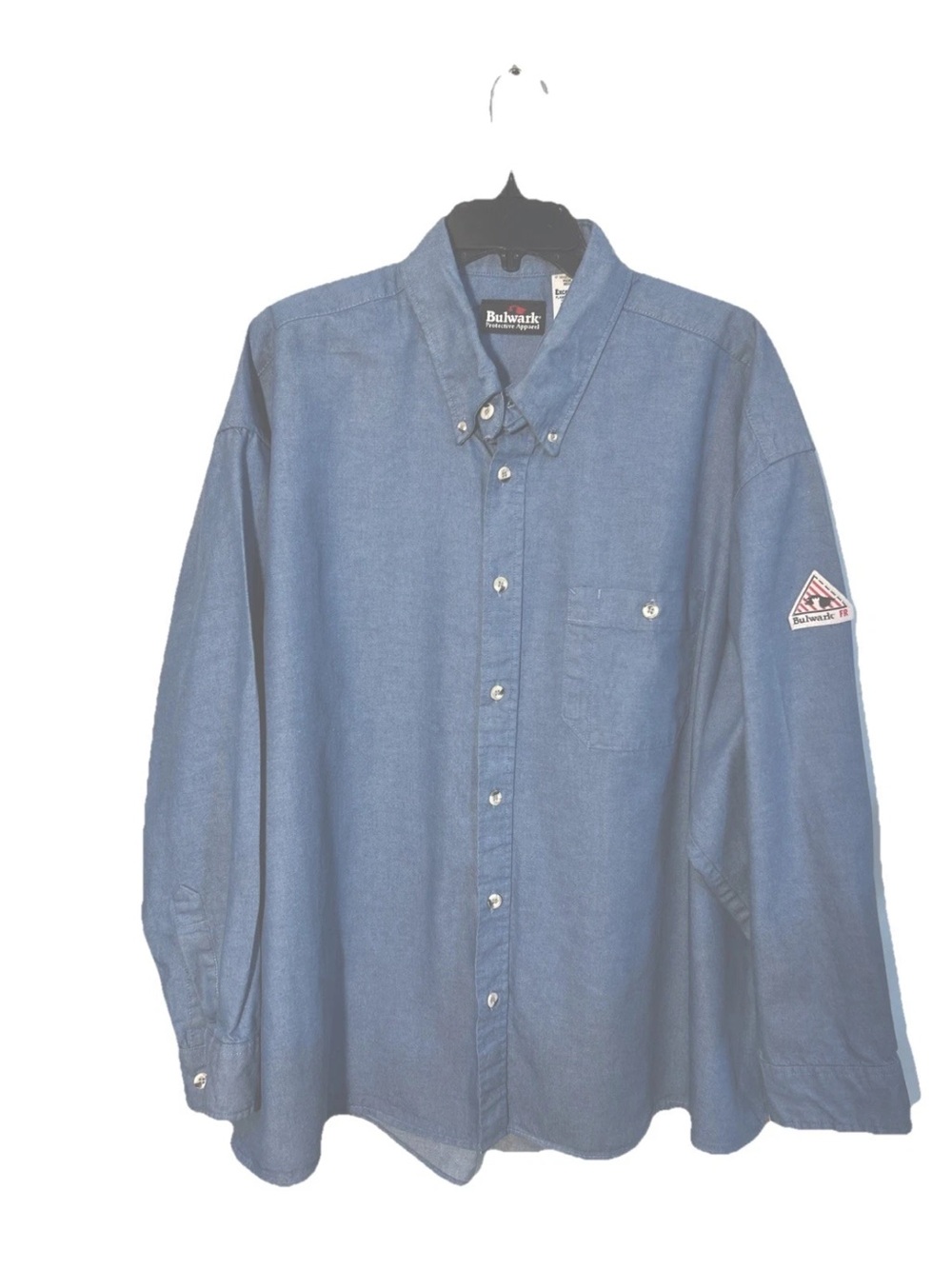 Bulwark Flame Resistance men’s Shirt 2XL XXL Excel FR Blue